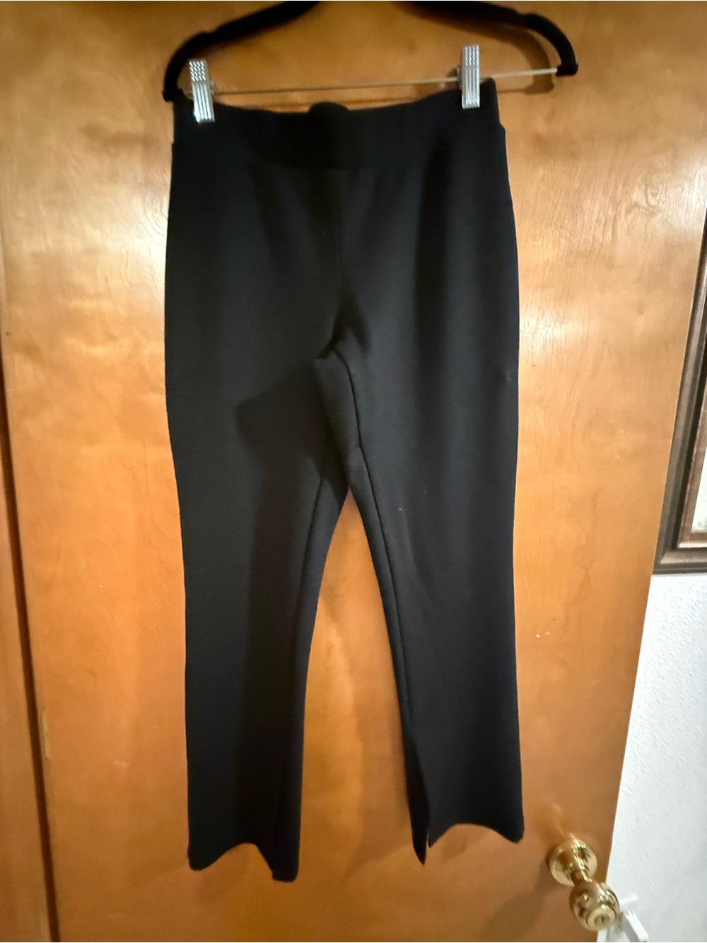 Kendall & Kylie Black Women's Pull-On Stretch Pants